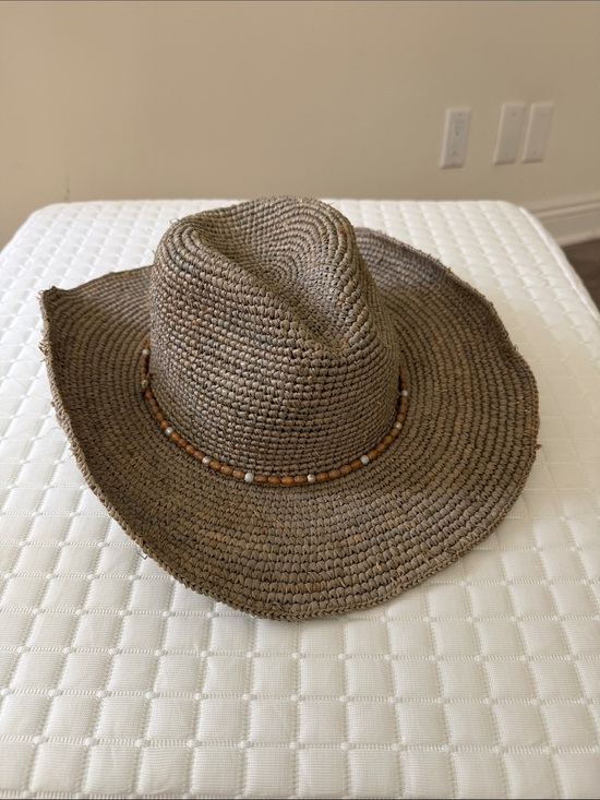 Raffia Crochet Cowboy Hat by Hat Attack main image 8